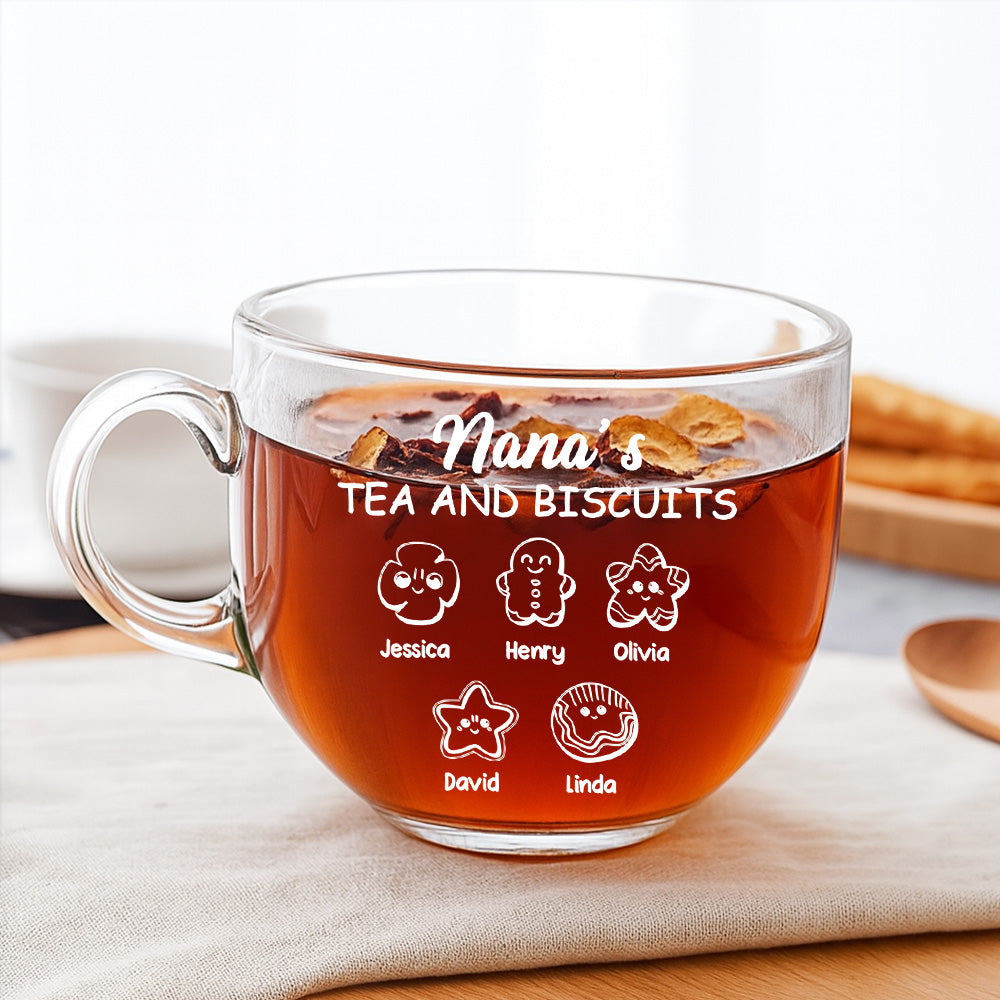 Sweet Moments Sweeter Treats - Personalized Custom Glass Tea Cup