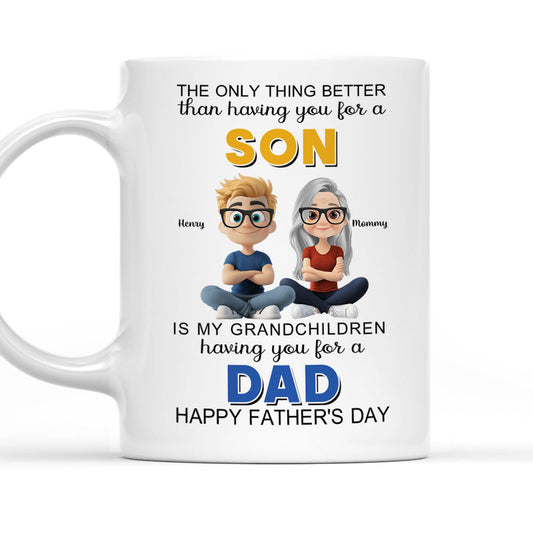 From Son To Mom Forever And Always - Personalized Custom Coffee Mug