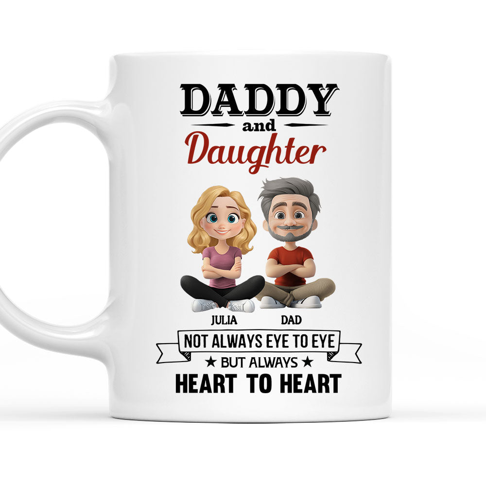 Daddy And Daughter - Personalized Custom Coffee Mug