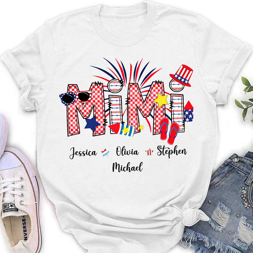 Grandma 4th Of July - Personalized Custom Shirt