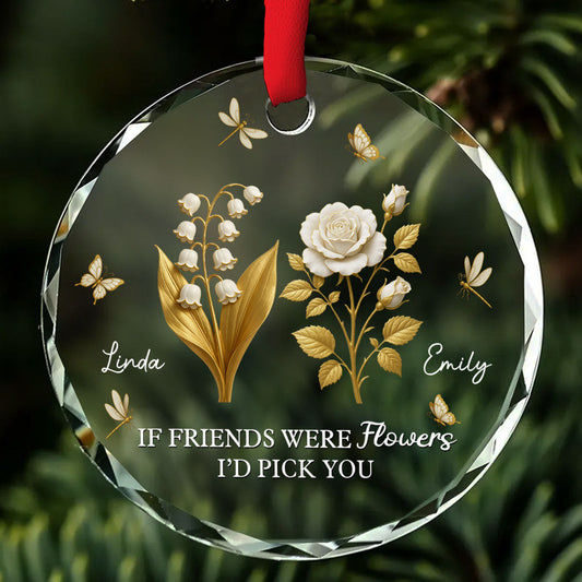 Pick You - Personalized Custom Glass Ornament
