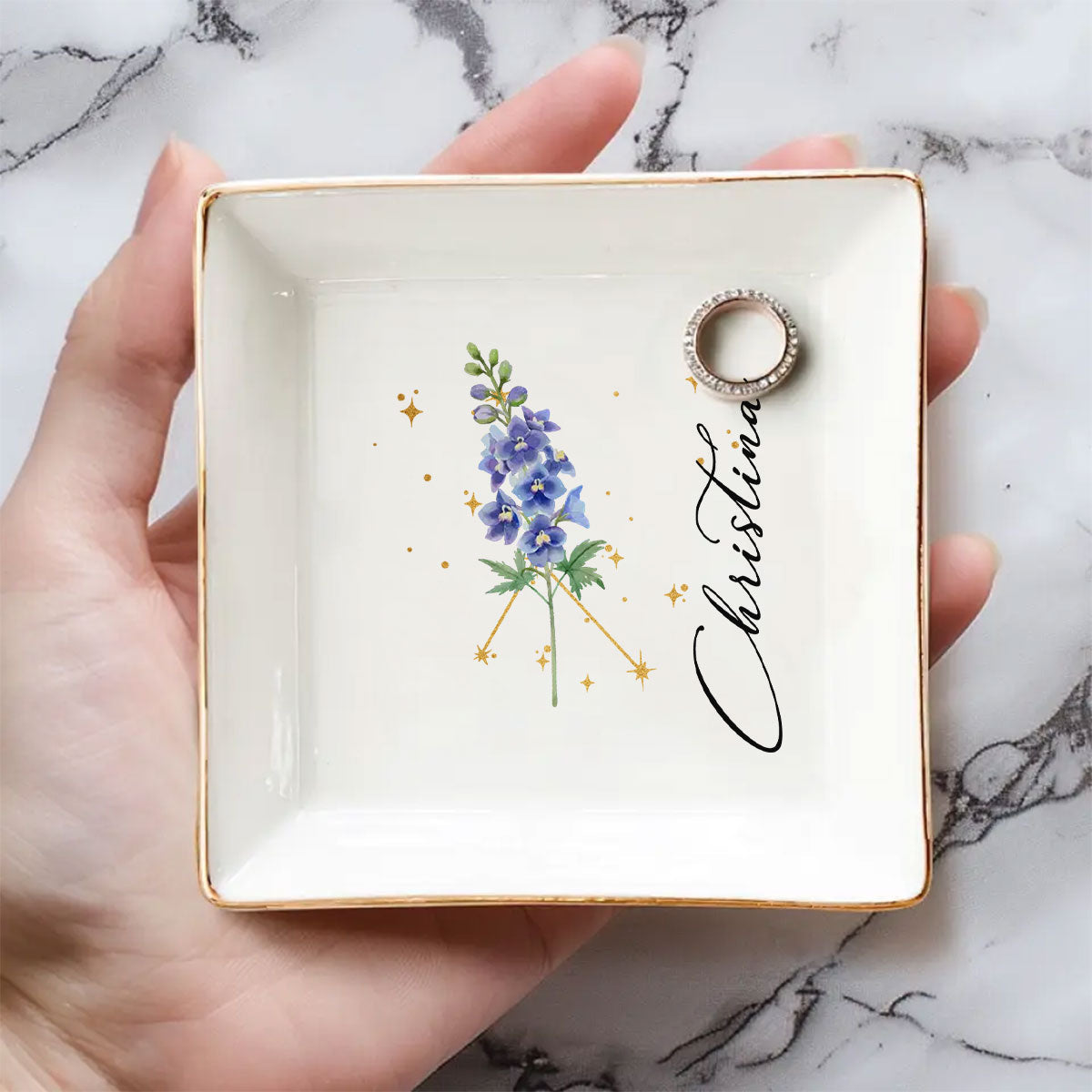 Friendship Written In The Stars - Personalized Custom Jewelry Dish