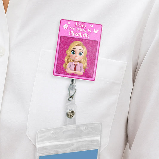 Love My Job - Personalized Custom Acrylic Badge Reel