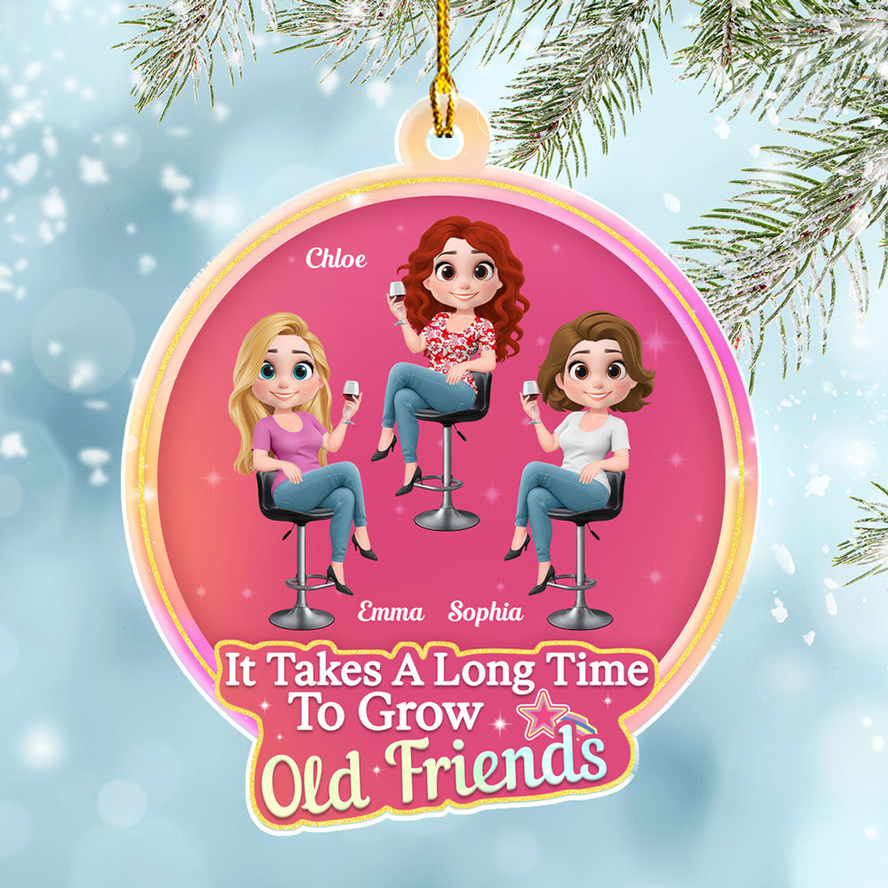 My Best Besties - Personalized Custom Acrylic Ornament