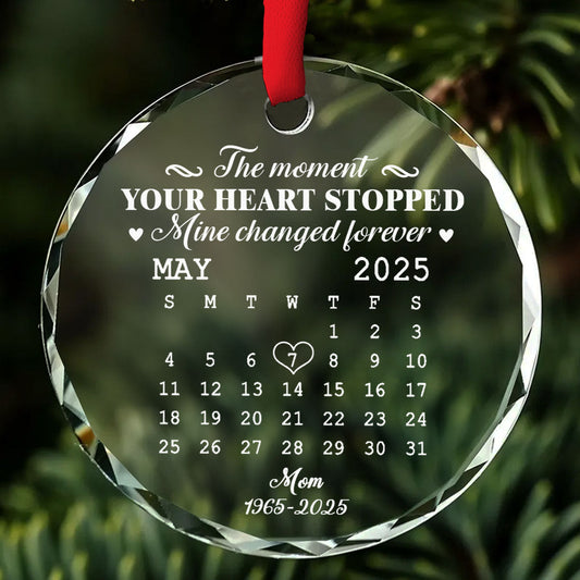 The Moment - Personalized Custom Glass Ornament