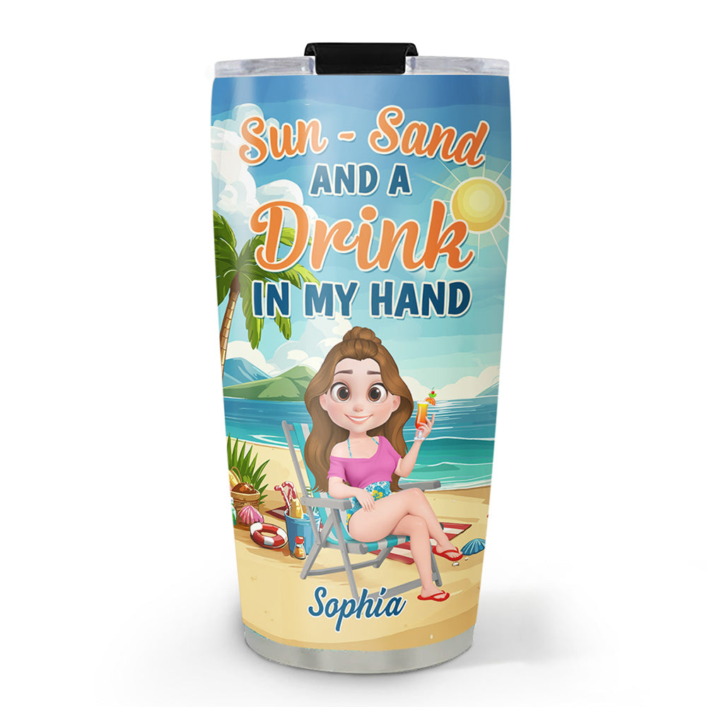 Beach Vacation - Personalized Custom Tumbler