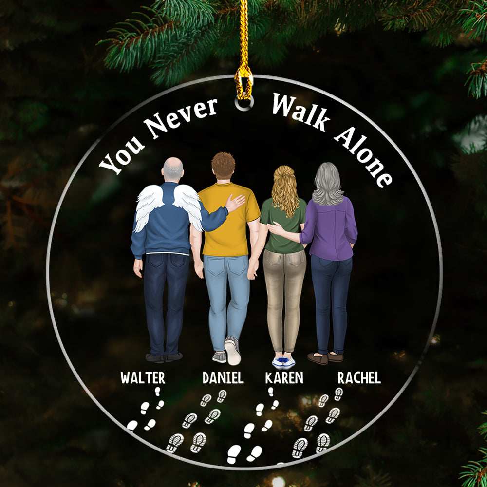 Always Walk With You - Personalized Custom Acrylic Ornament