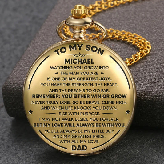 To My Pride - Personalized Custom Pocket Watch