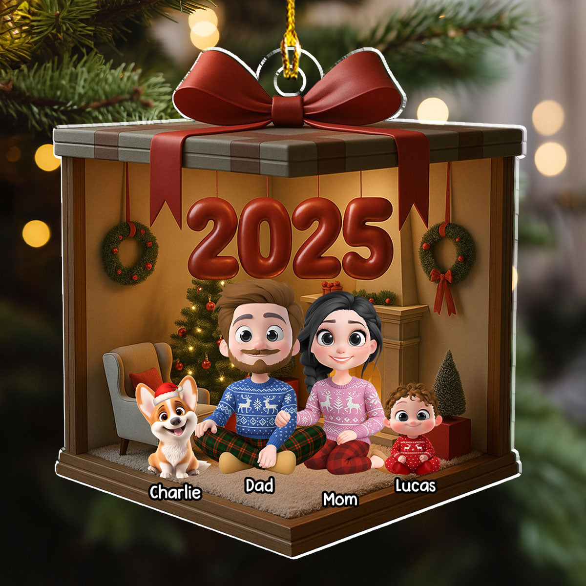 Family Memories - Personalized Custom Acrylic Ornament