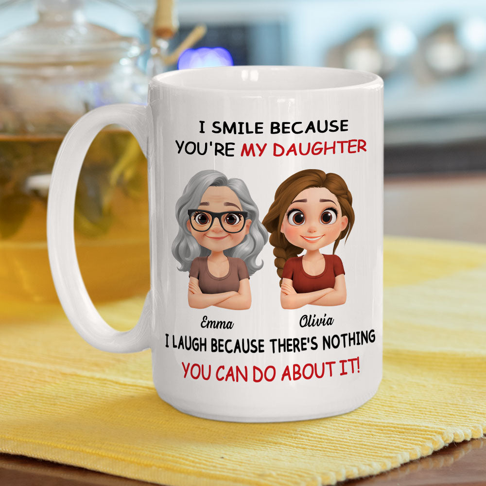 Mom Daughter - Personalized Custom Coffee Mug