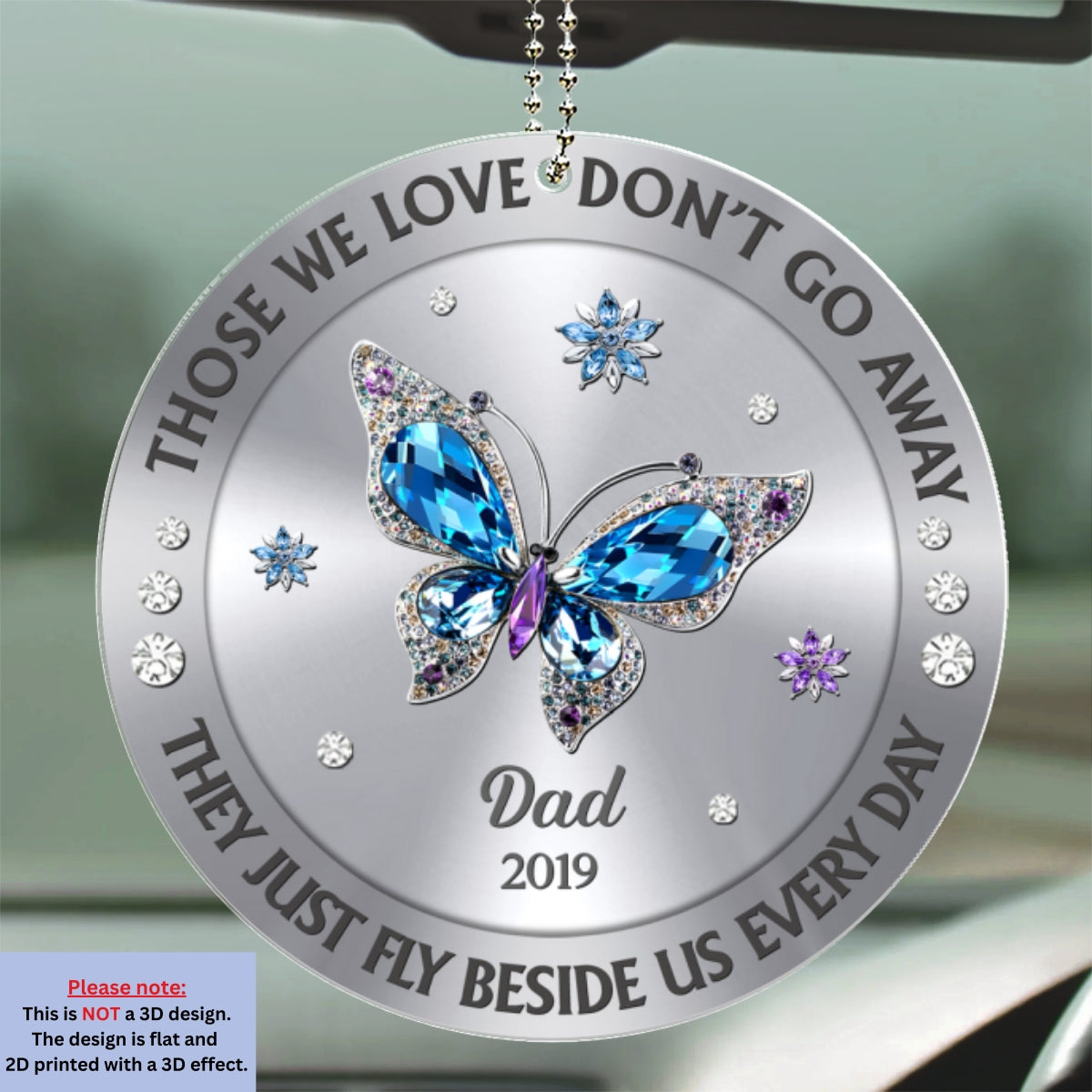 Those We Love Beside Us Every Day - Personalized Custom Car Ornament