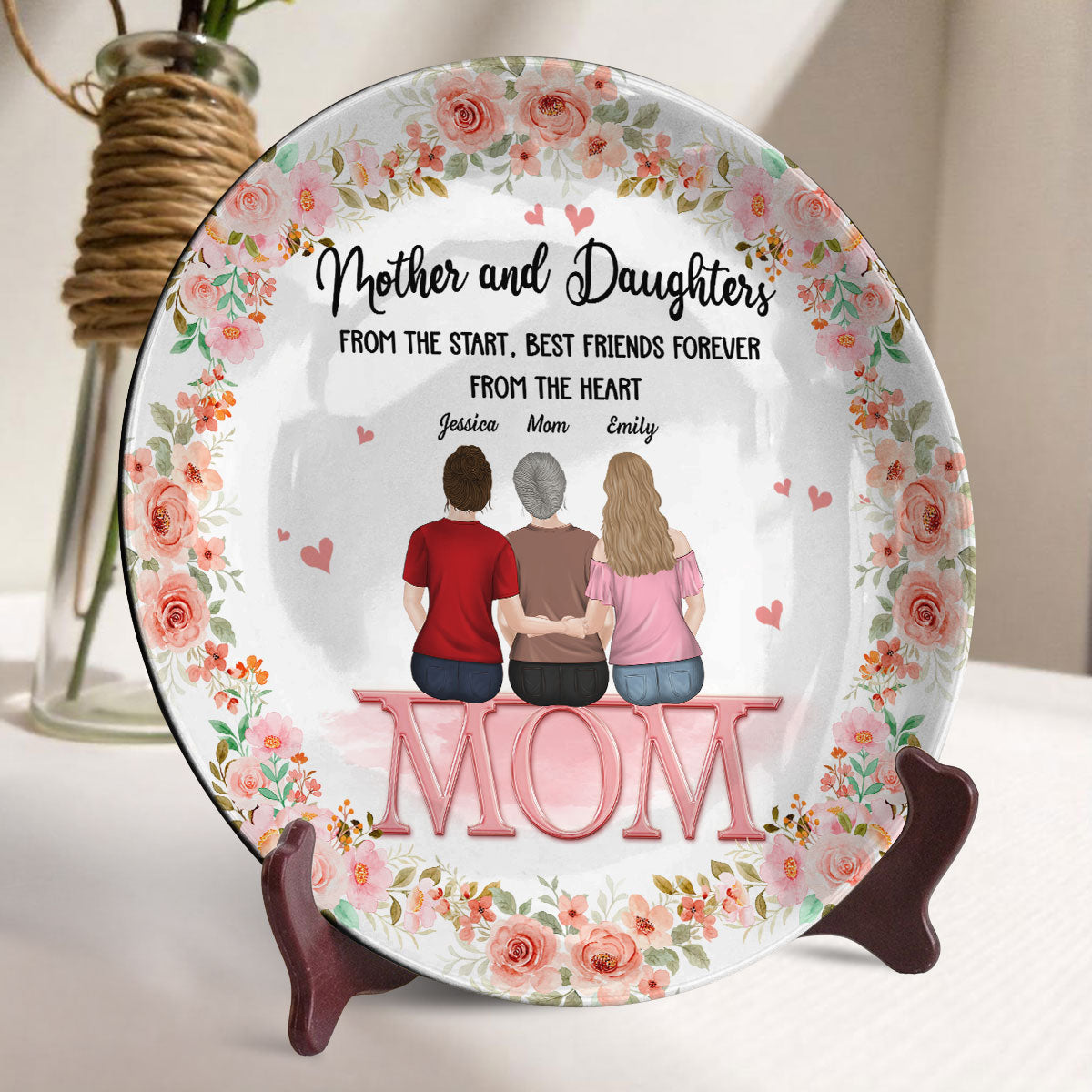 Mother And Daughter - Personalized Custom Plate