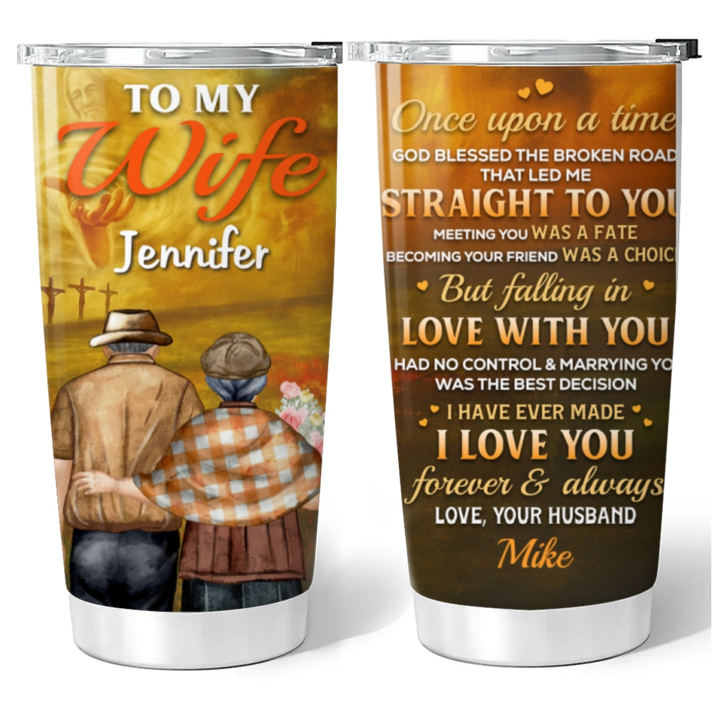 Marrying You Was The Best Decision - Personalized Custom Tumbler