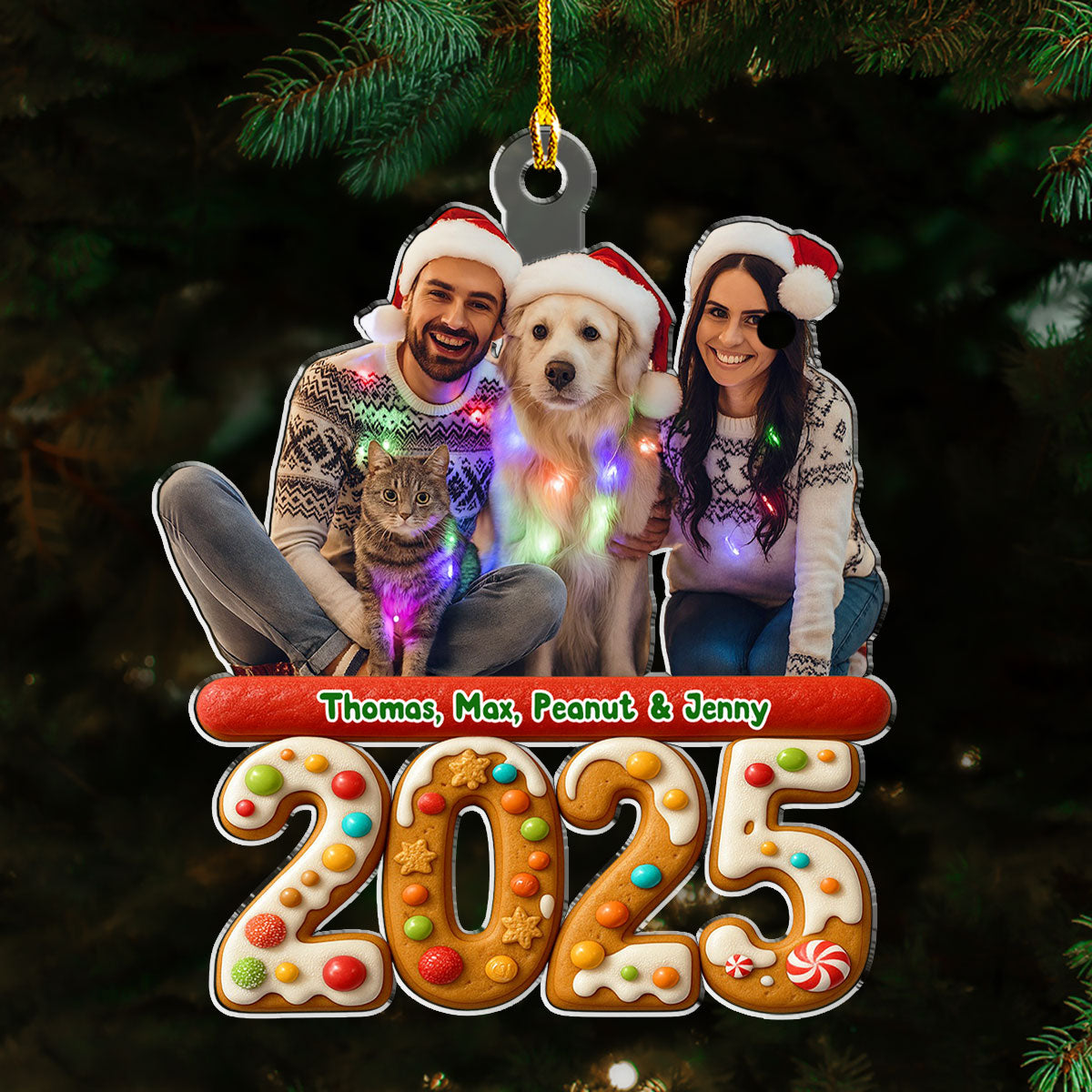 We And Our Dog Version 3 Photo - Personalized Custom Acrylic Ornament