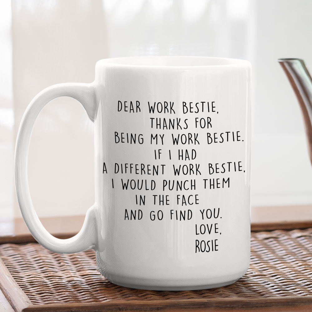 If I Had A Different Work Friend - Personalized Custom Coffee Mug
