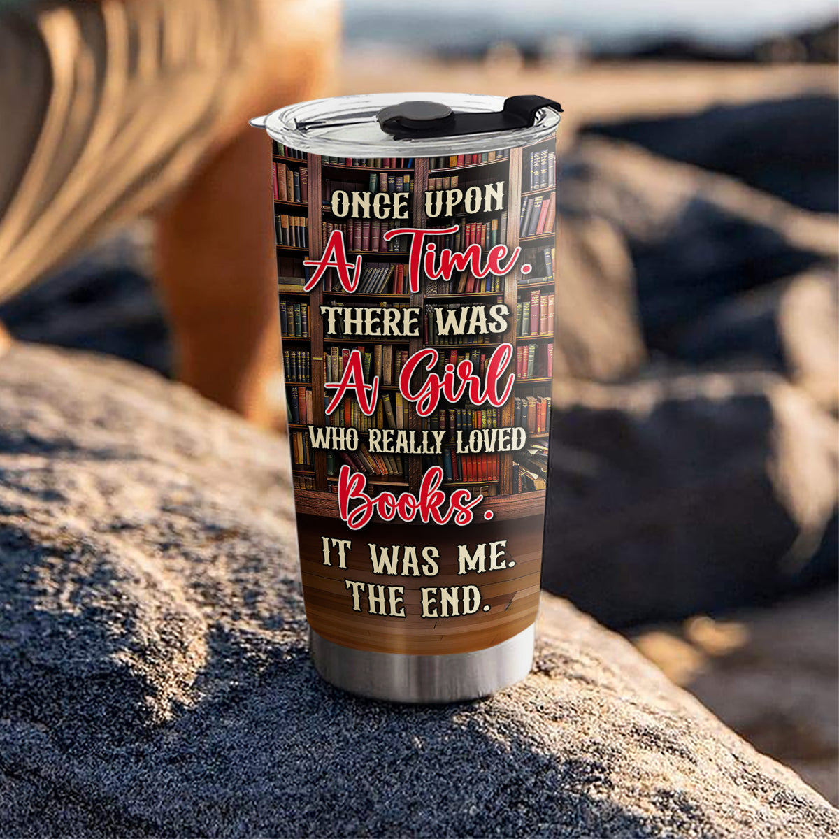 Just A Girl Who Loves Books - Personalized Custom Tumbler