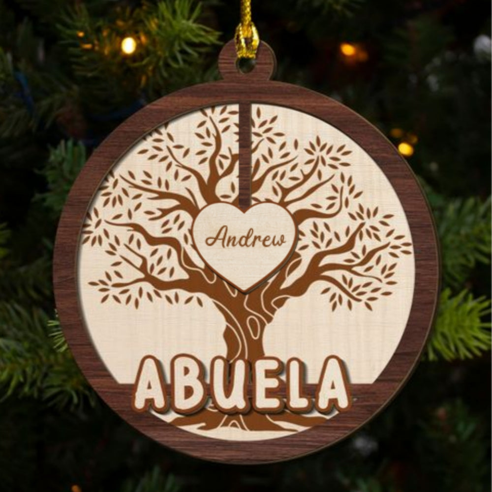 Blessed To Be Called Grandma - Personalized Custom 2-layered Wood Ornament