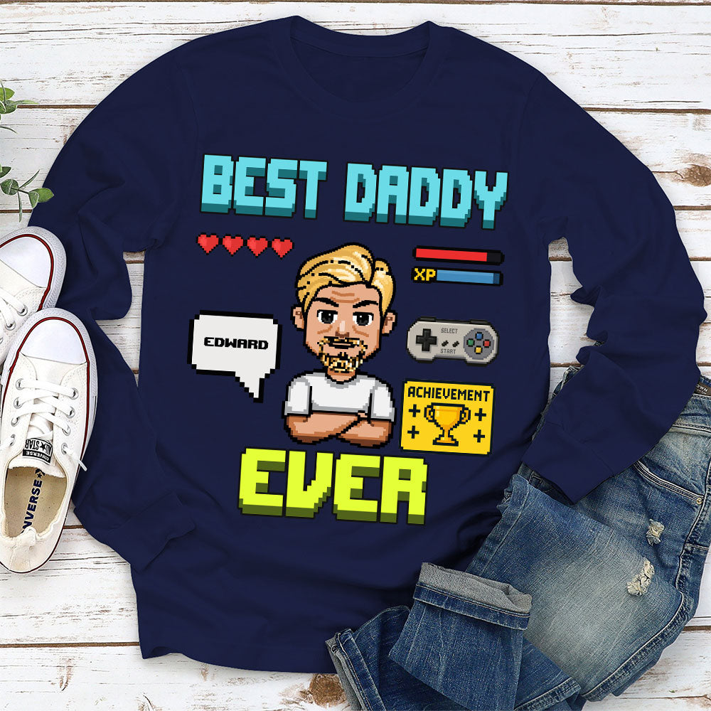 Gamer Dad Level Up - Personalized Custom Shirt