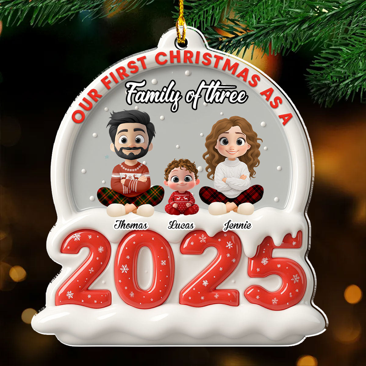 2025 First Christmas - Personalized Custom Acrylic Ornament