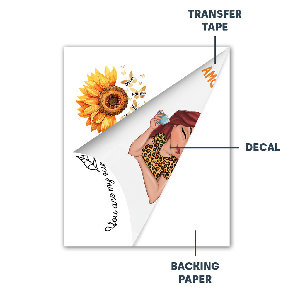 You Are My Sunshine Grandma - Personalized Custom Decal