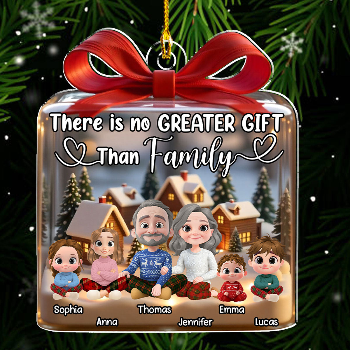 Family Is The Best Gift Ever - Personalized Custom Acrylic Ornament