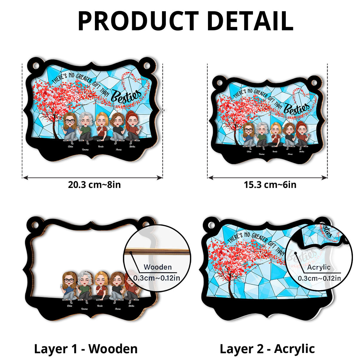 There's No Greater Gift - Personalized Custom Suncatcher