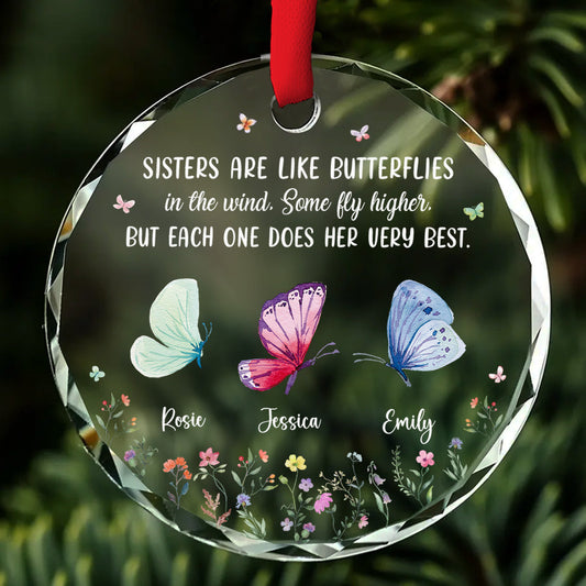 Each One Special Each Beautiful -  Personalized Custom Glass Ornament