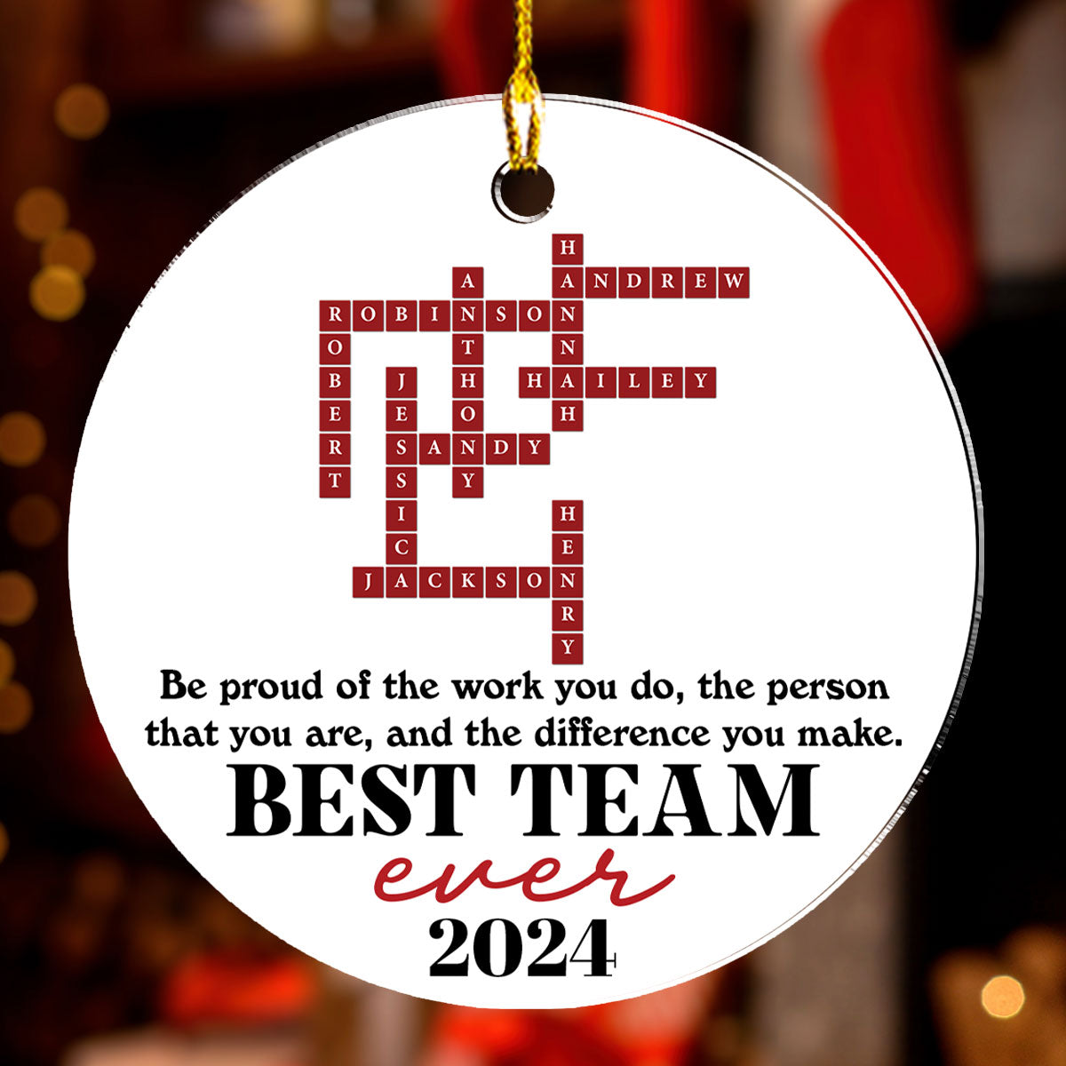 We Are Best Team Ever - Personalized Custom Acrylic Ornament