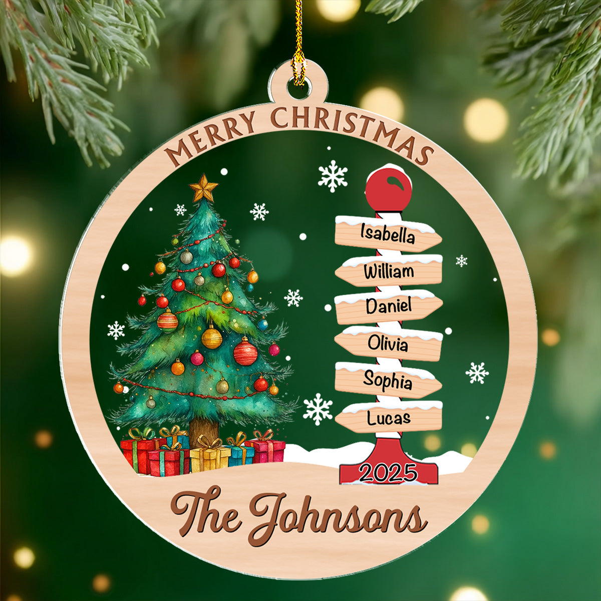 Home Is Where We Belong - Personalized Custom Acrylic Ornament