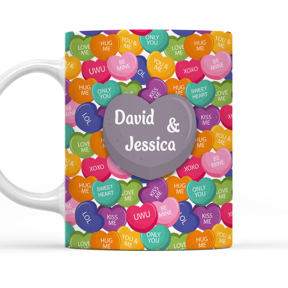 Love Laughter And Candy- Personalized Custom Coffee Mug