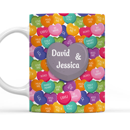 Love Laughter And Candy- Personalized Custom Coffee Mug