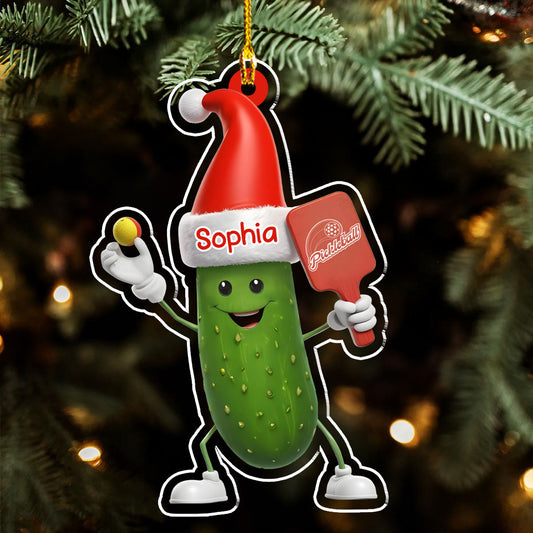 Pickleball Custom Name - Personalized Custom Acrylic Ornament