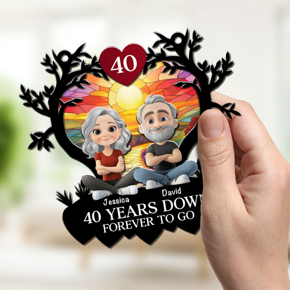 Grow Old Together - Personalized Custom Suncatcher