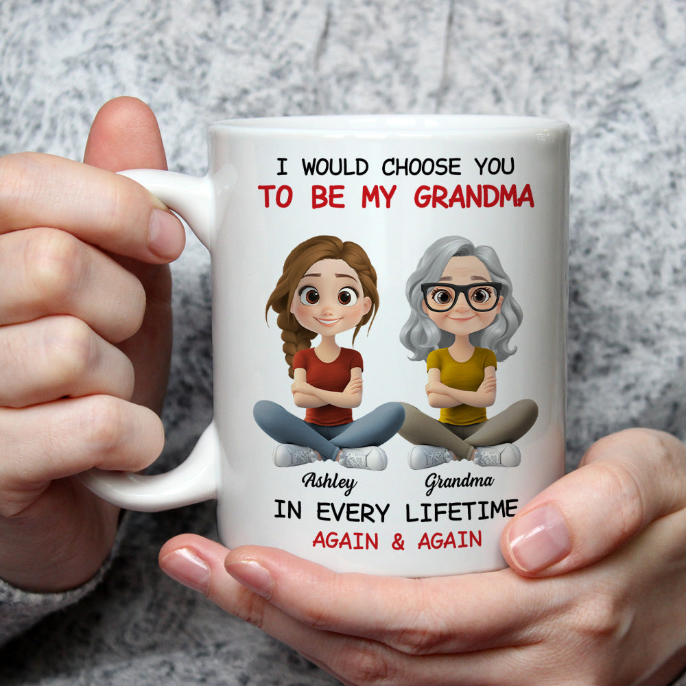 Always Choose You My Grandparent - Personalized Custom Coffee Mug