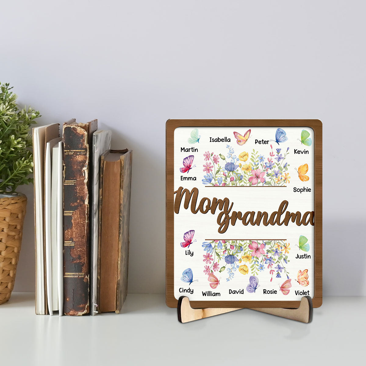 Mom Grandma - Personalized Custom Wooden Plaque