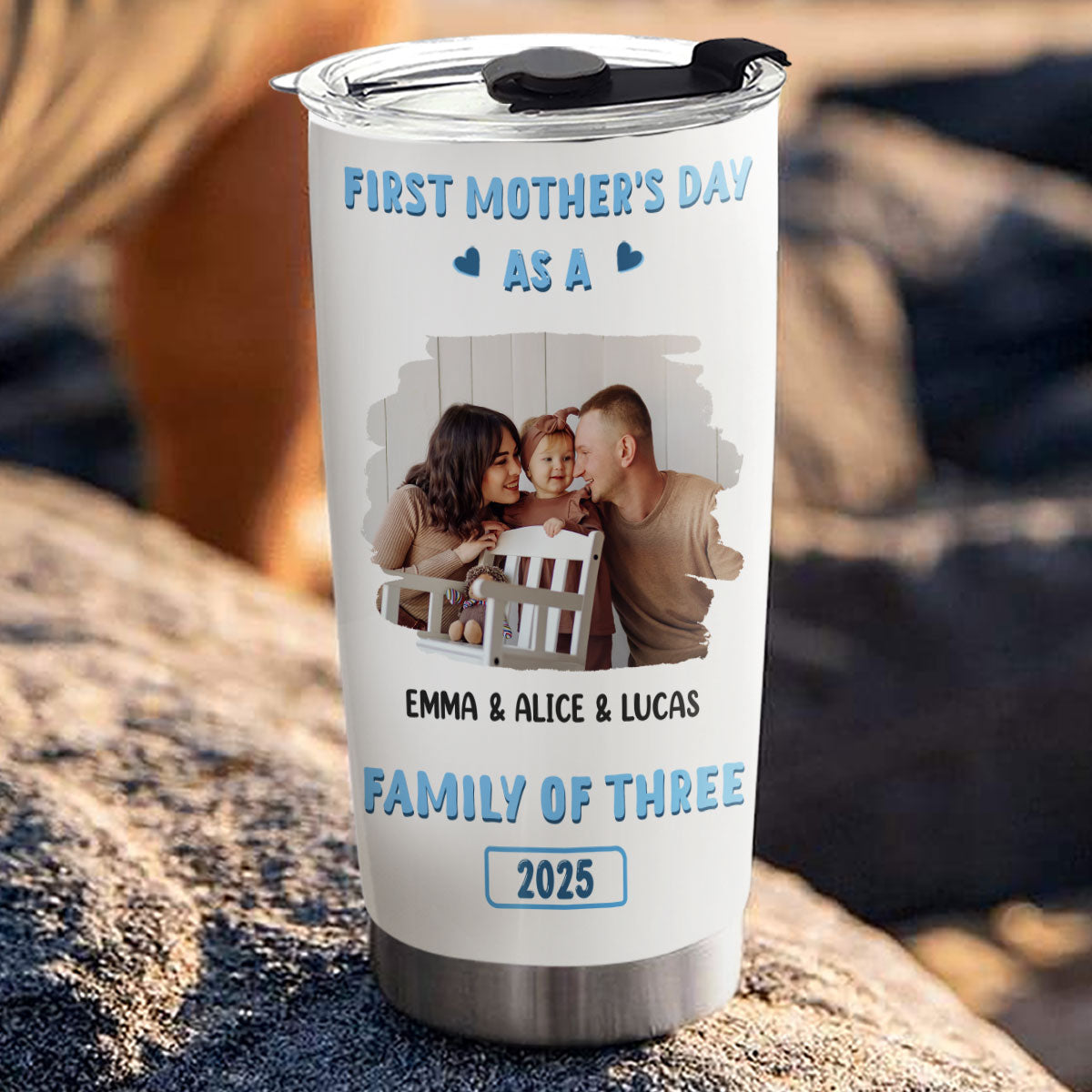 First Mother Day Photo - Personalized Custom Tumbler