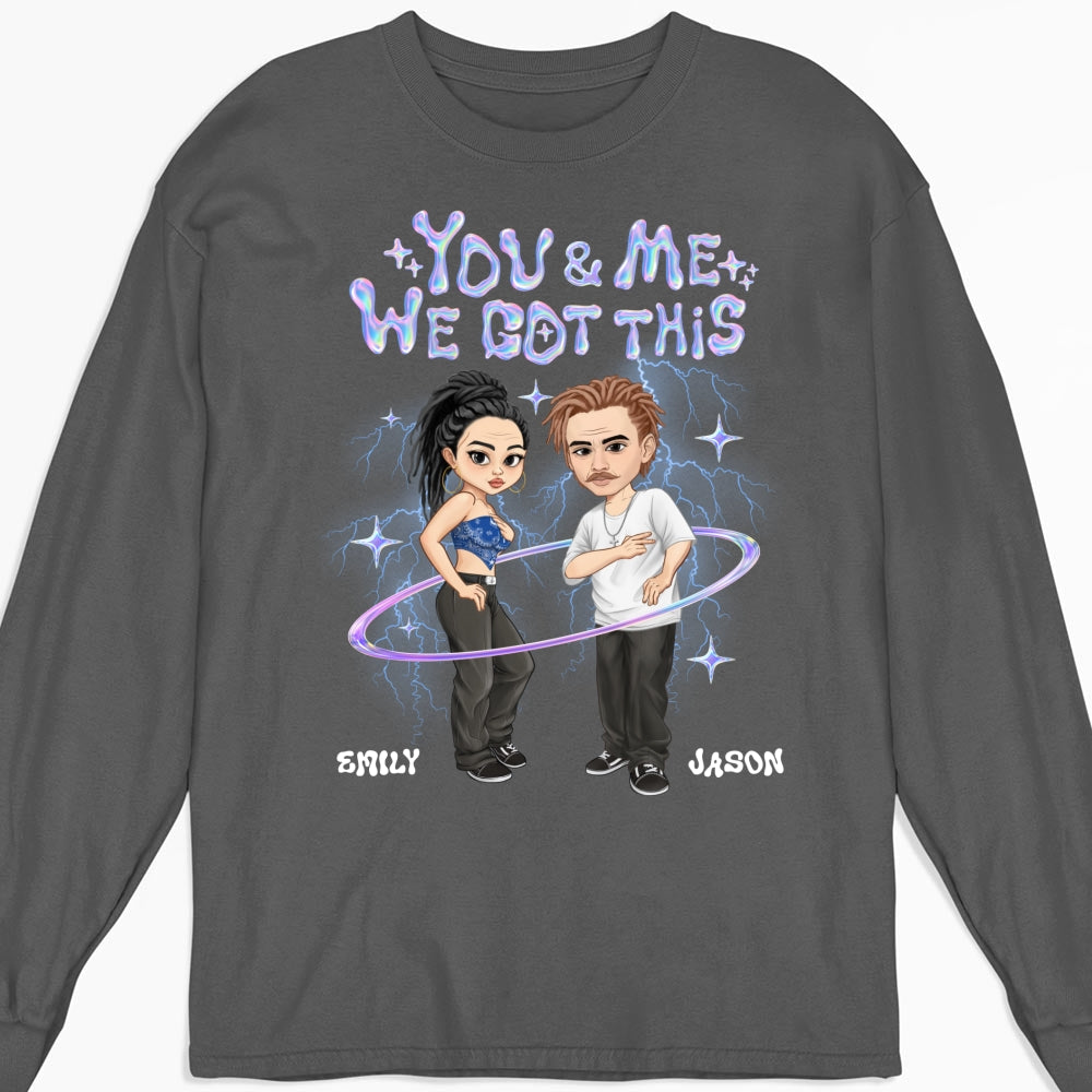 Y2K Couple Hologram - Personalized Custom Shirt