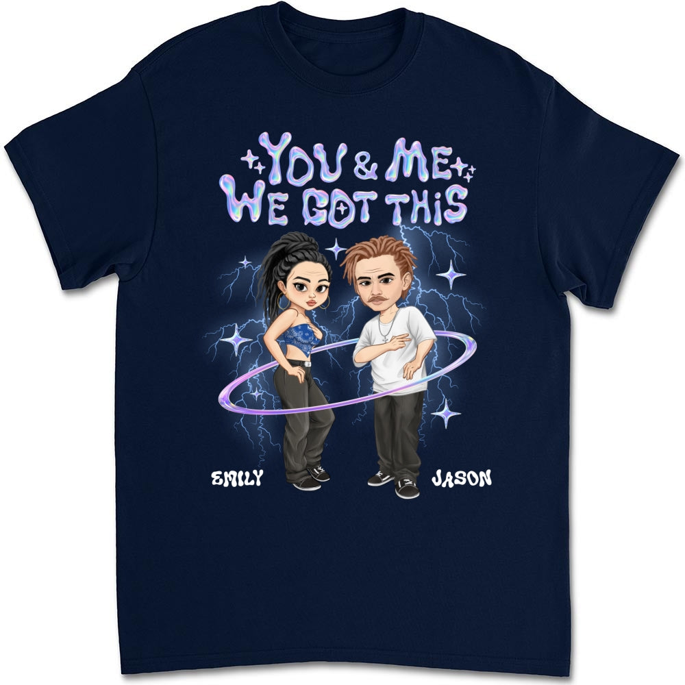 Y2K Couple Hologram - Personalized Custom Shirt