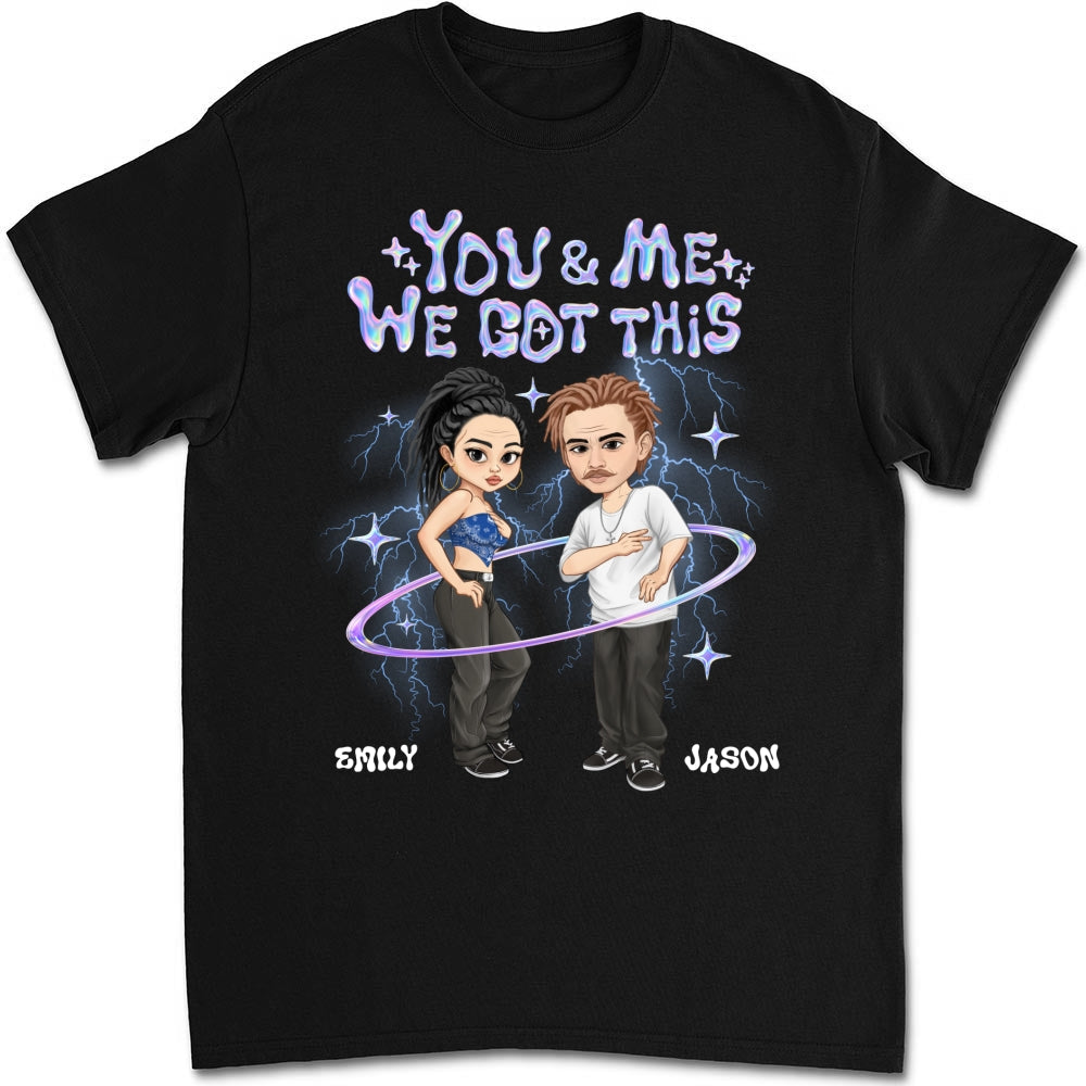 Y2K Couple Hologram - Personalized Custom Shirt