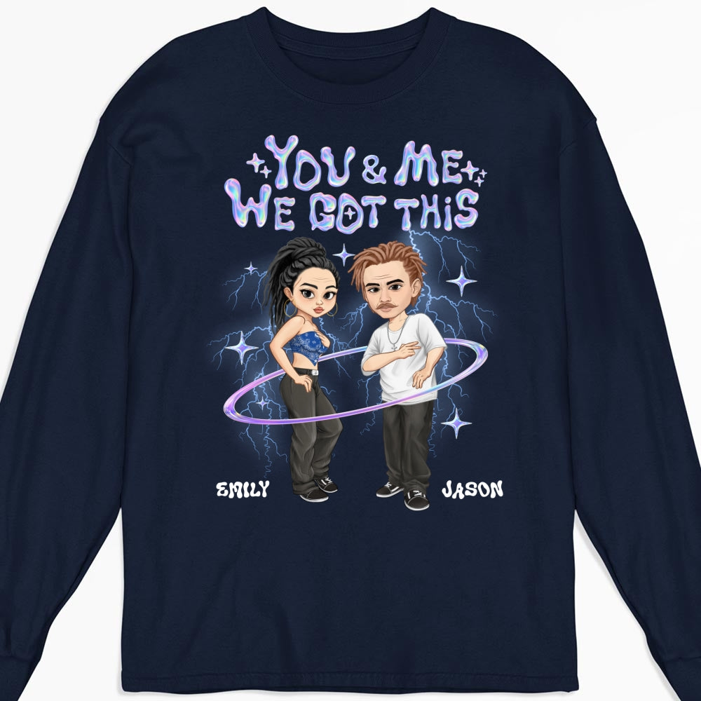 Y2K Couple Hologram - Personalized Custom Shirt