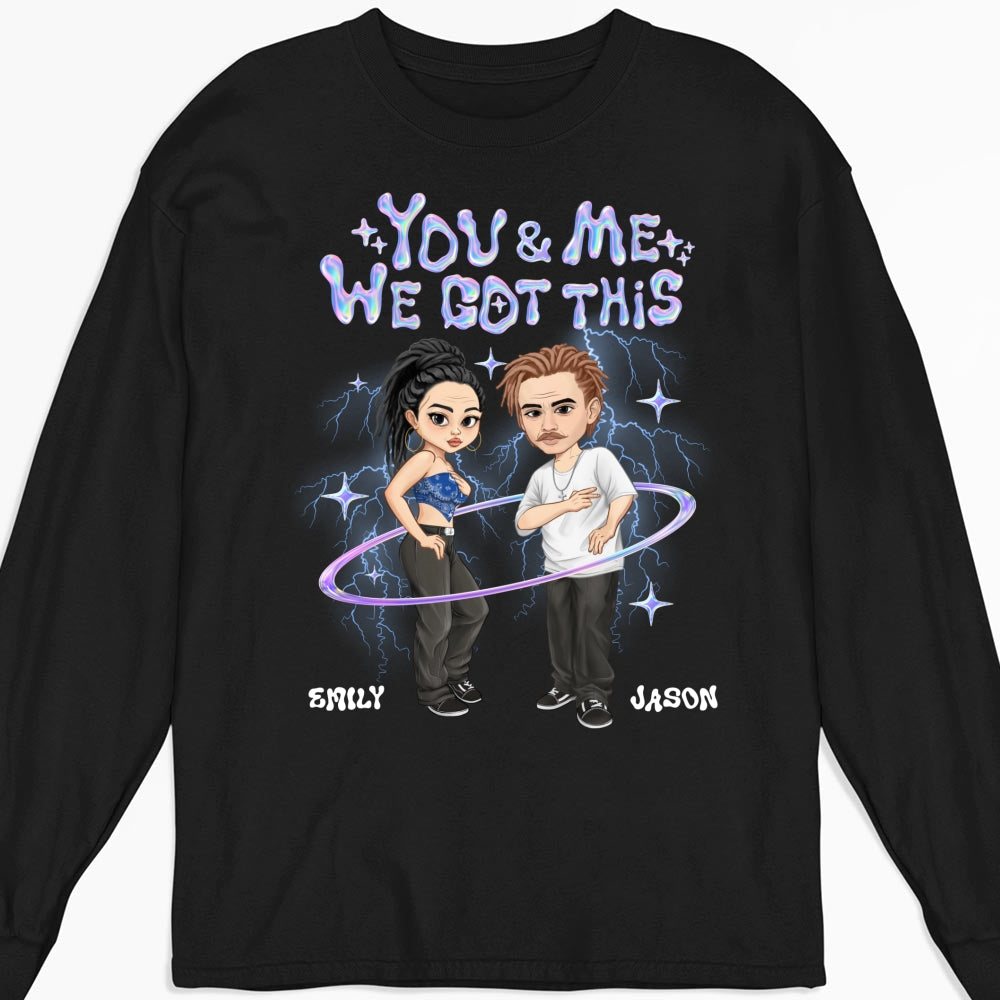 Y2K Couple Hologram - Personalized Custom Shirt