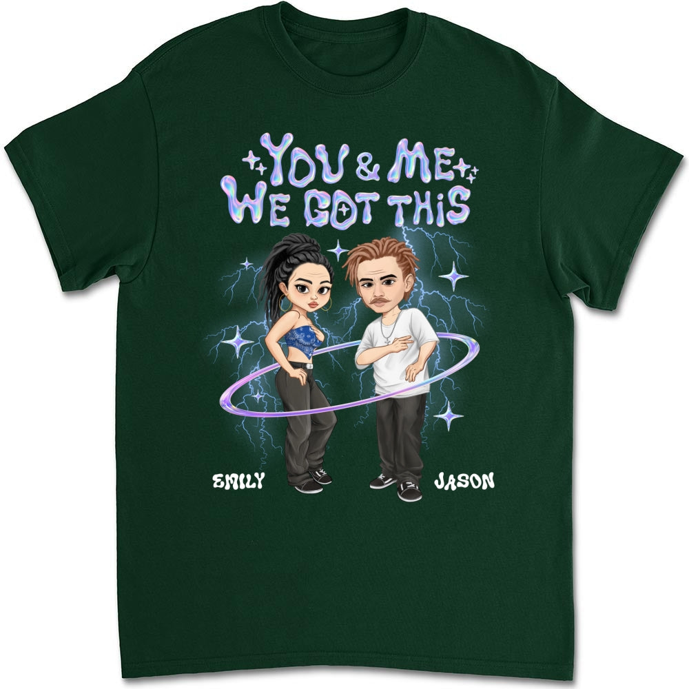 Y2K Couple Hologram - Personalized Custom Shirt