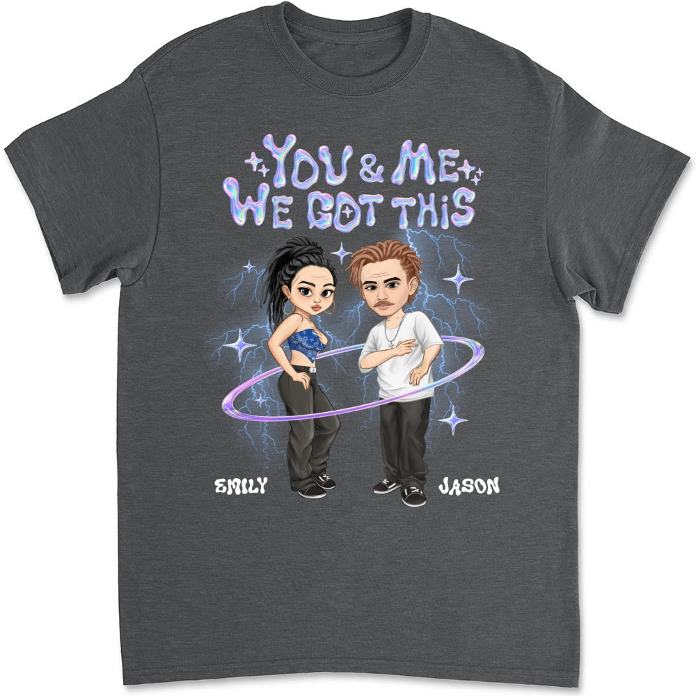 Y2K Couple Hologram - Personalized Custom Shirt