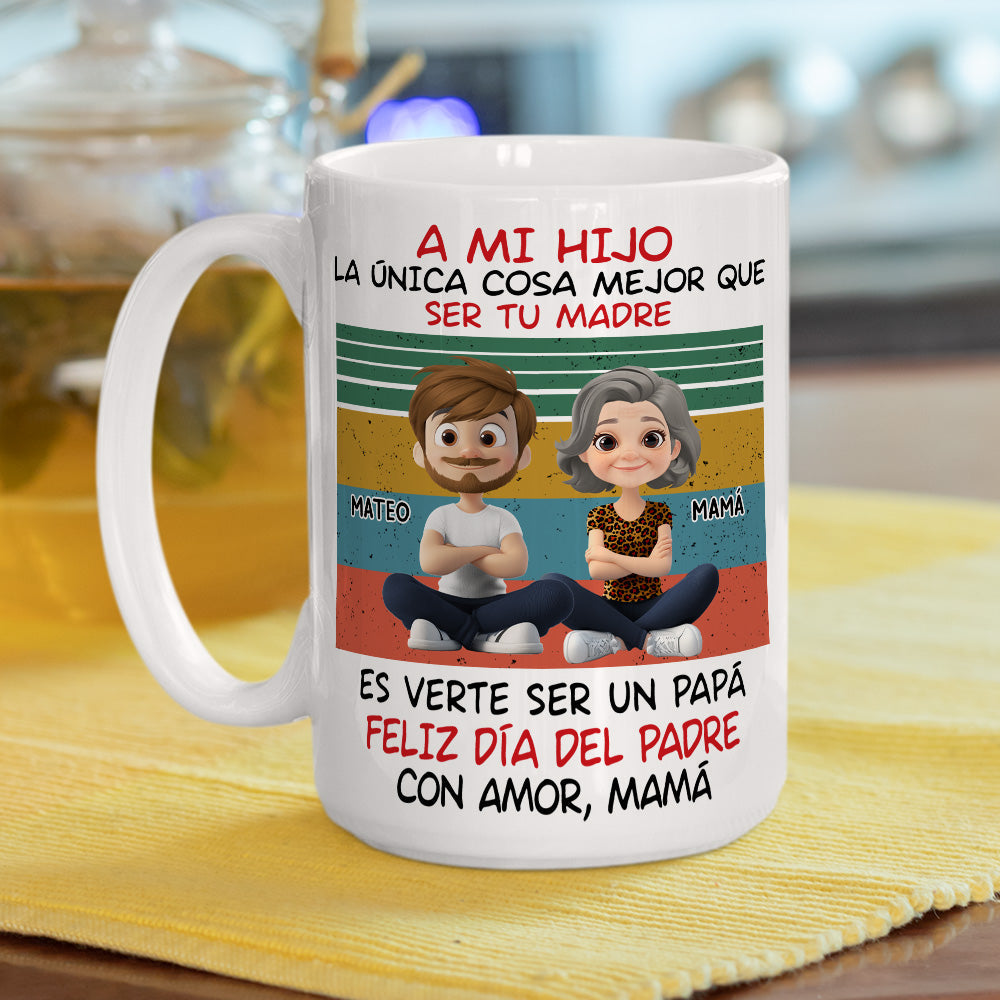Hijo Increíble Mejor Papá - Taza Personalizada de Café