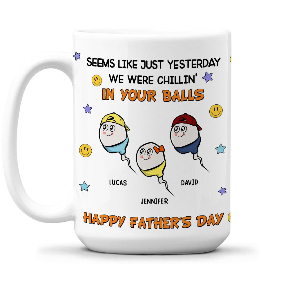 We Were Chilling - Personalized Custom Coffee Mug