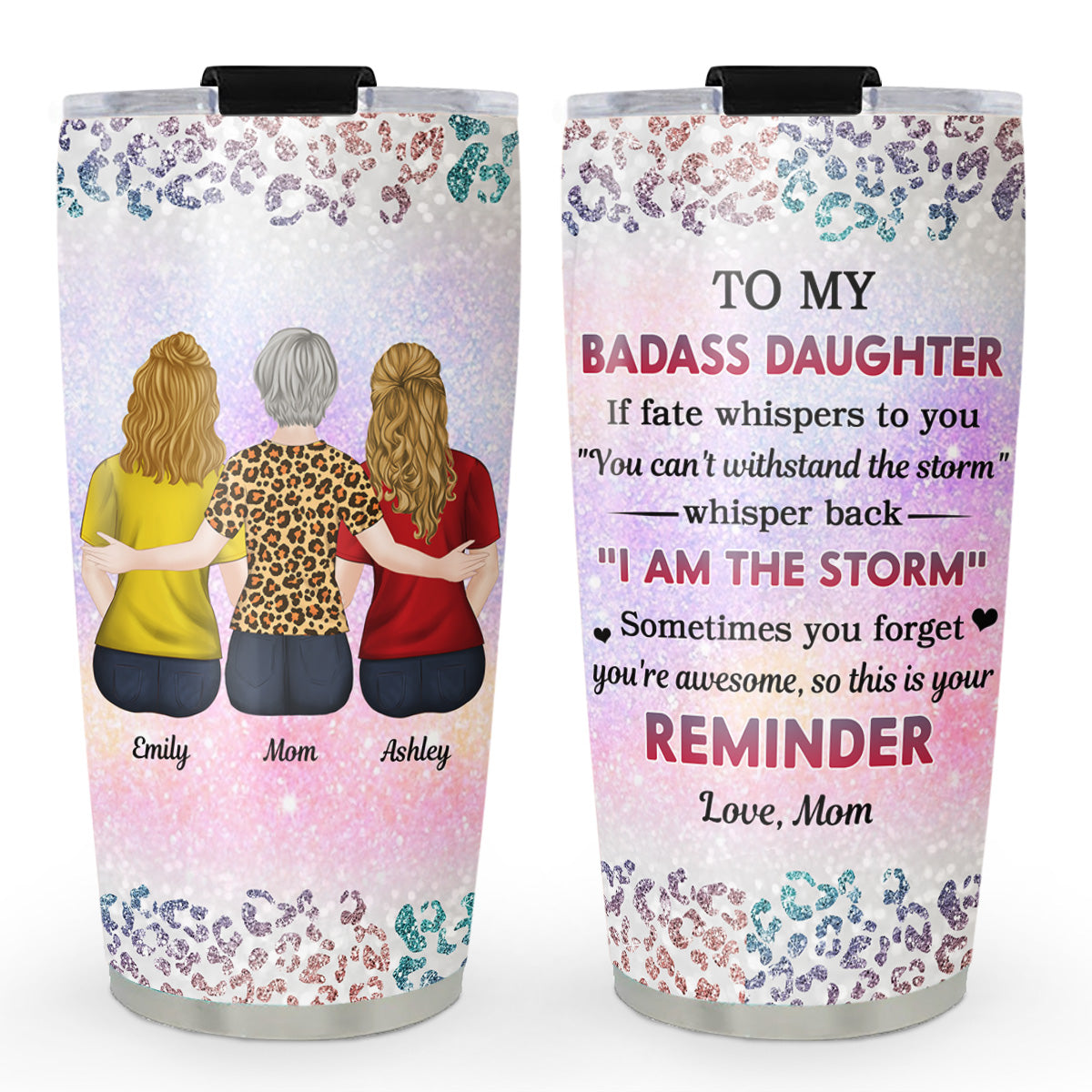 To My Badass Daughter - Personalized Custom Tumbler