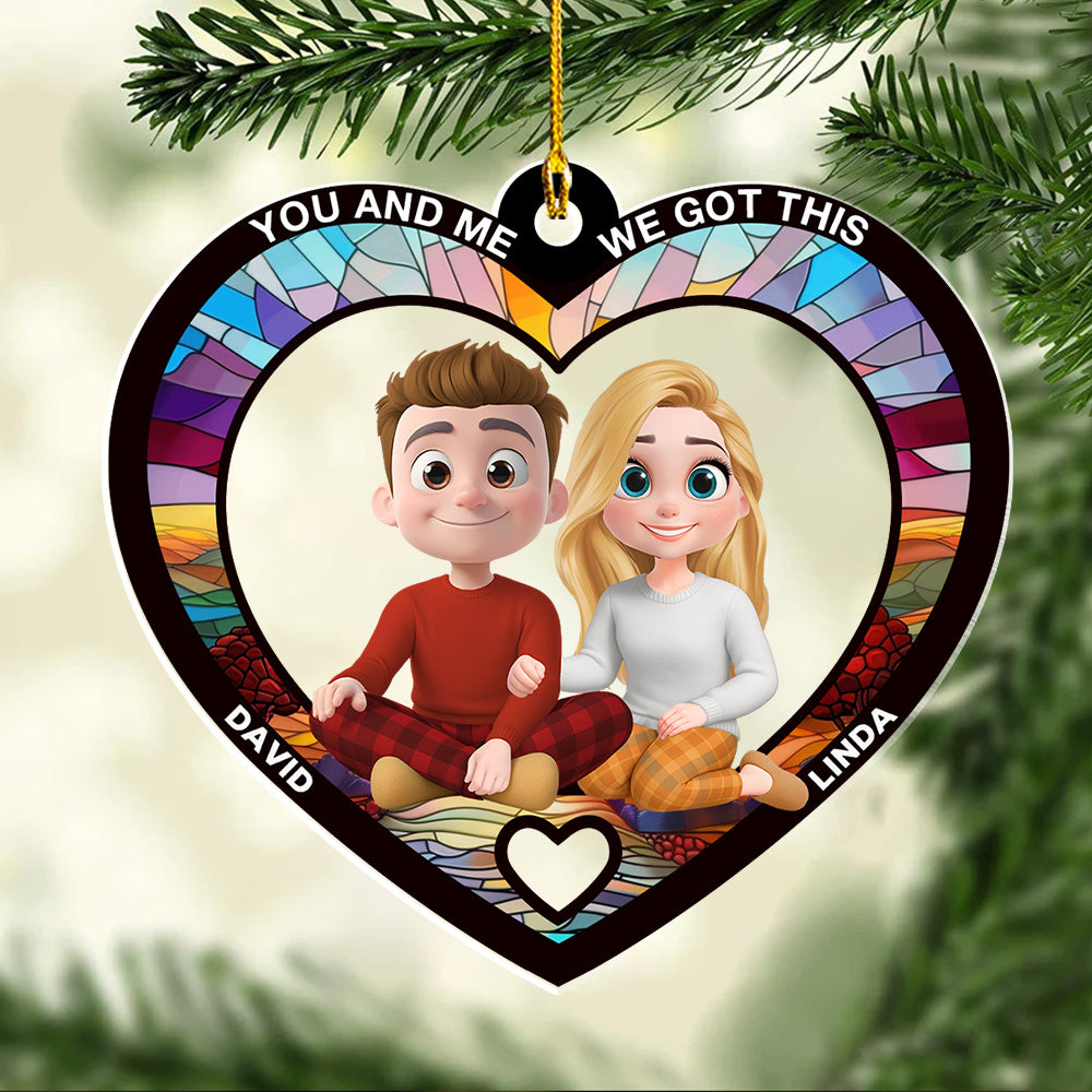 You And Me Always Together - Personalized Custom Acrylic Ornament