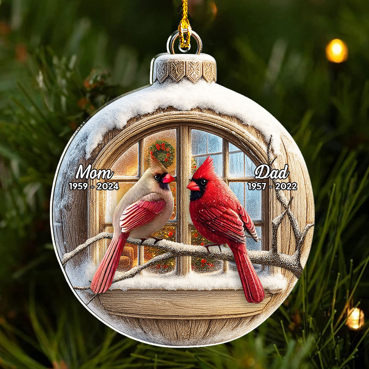 We Are Always With You - Personalized Custom Acrylic Ornament