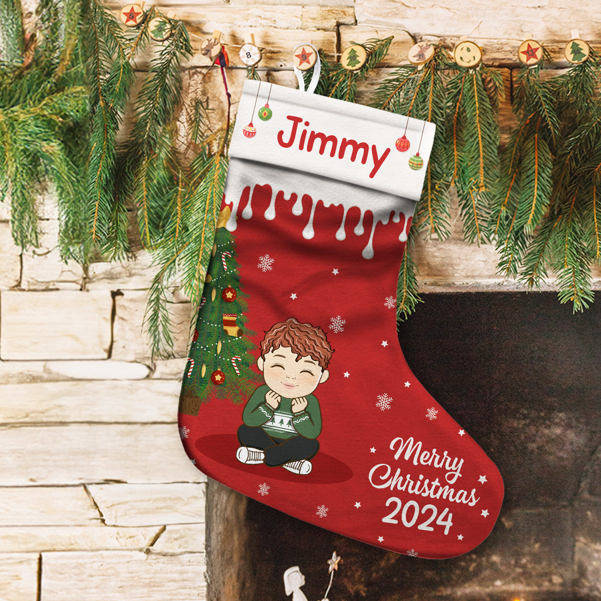 Christmas Family - Personalized Custom Christmas Stocking