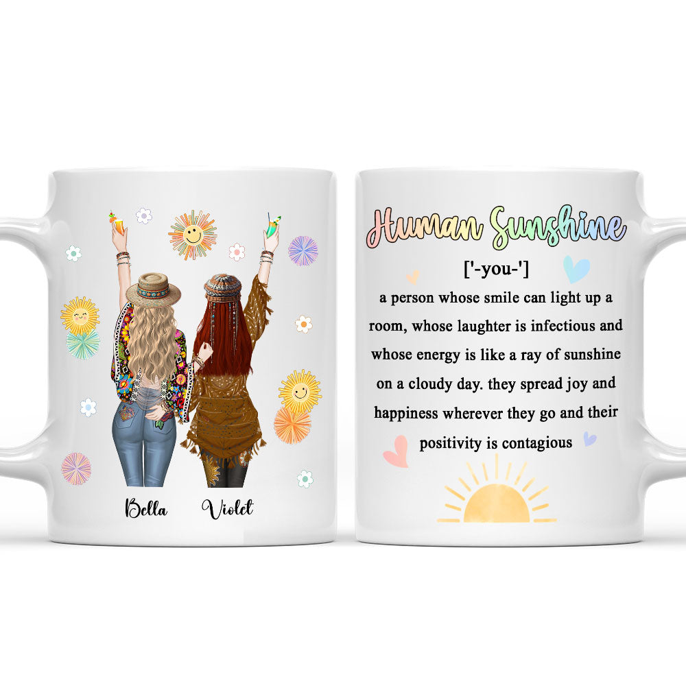 Punch Bitch Hippie Version - Personalized Custom Coffee Mug